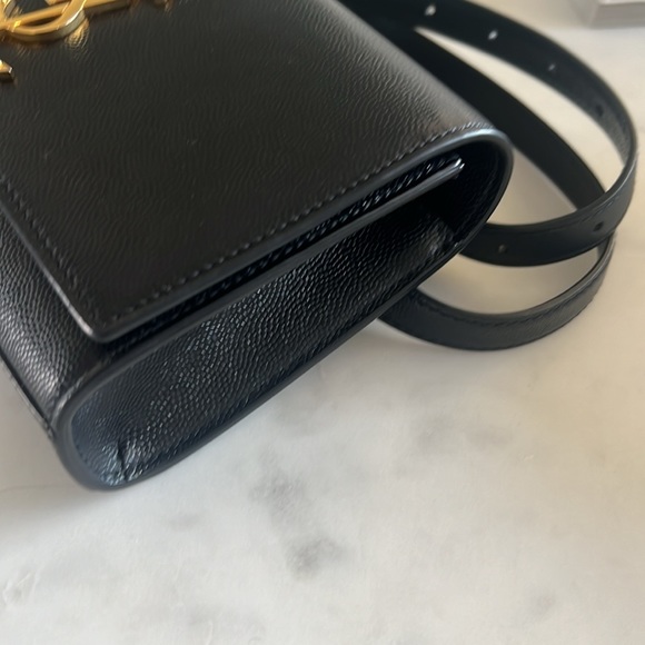 YSL SAINT LAURENT KATE BELT BAG AUTHENTIC BLACK GOLD - Picture 2 of 4